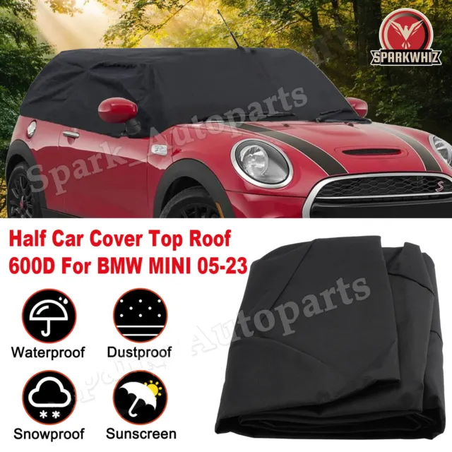 TAILORED HALF CAR Cover Roof Protector For BMW Mini Convertible Soft Top  2005-23 £66.99 - PicClick UK