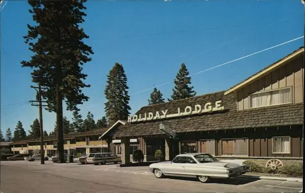 South Lake Tahoe,CA Holiday Lodge El Dorado County California Tahoe Foto Vintage