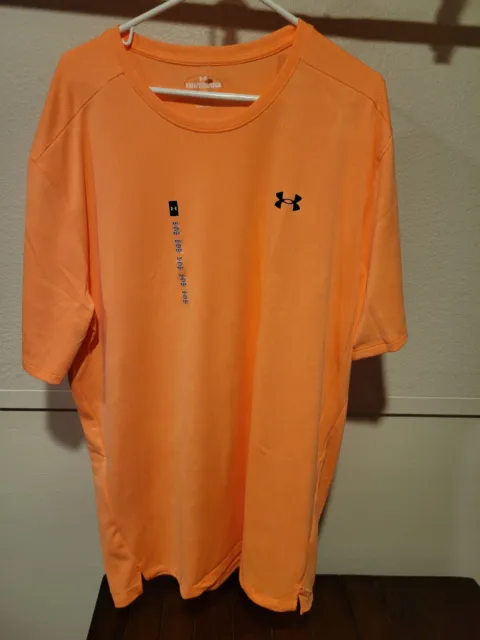 Camiseta Under Armour UA Tech Vent Jacquard SS para hombre 2XLT naranja manga corta