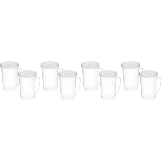Taza de cereales para desayuno resistente a altas temperaturas con tapa orificio de aire 8 piezas,