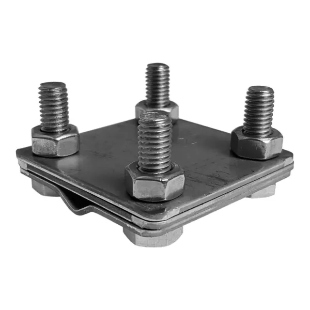 Connecteur Universel 4-Schraubig Blitzschutzgriff Borne de Terre M8 Inox 8381