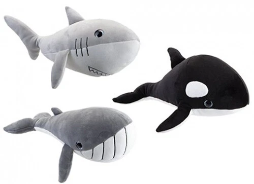 Soft Super Cuddly Sealife Sharks Whales Dolphin Large Plush Toy Ideal Gift