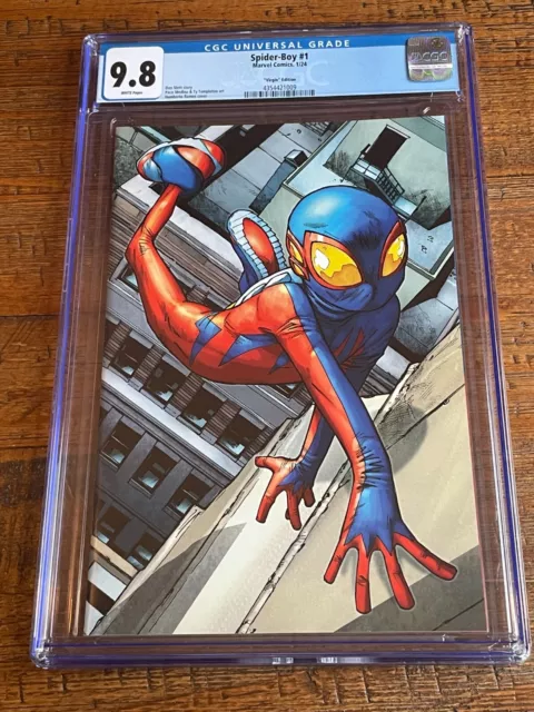Spider-Boy #1 Cgc 9.8 Humberto Ramos 1:100 Virgin Ri Incentive Variant Very Rare