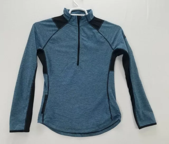 Adidas Women's Blue Running or Workout Half-Zip Pullover Size Small