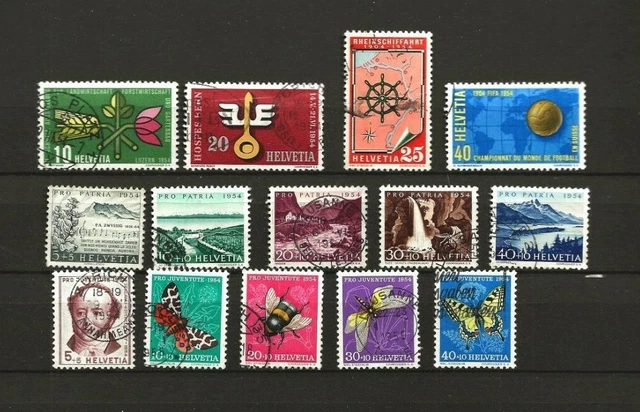 T505 /  Suisse  Annee 1954 Oblitere Cote 46  €