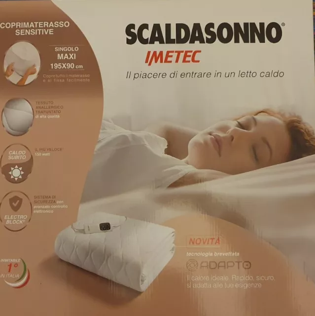 Scaldasonno IMETEC Singolo Adapto Maxi Anallergico Trapuntato (mod.16728)