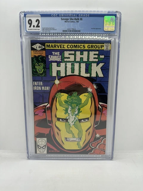 Savage She-Hulk #6  CGC 9.2  Iron Man Appearance! Marvel Comics 1980