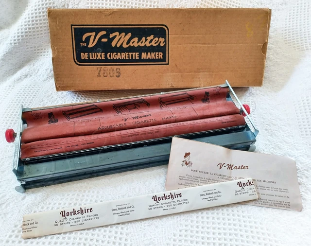 v master cigarette maker Vintage V-Master VINTAGE V-MASTER DELUXE Cigarette Maker