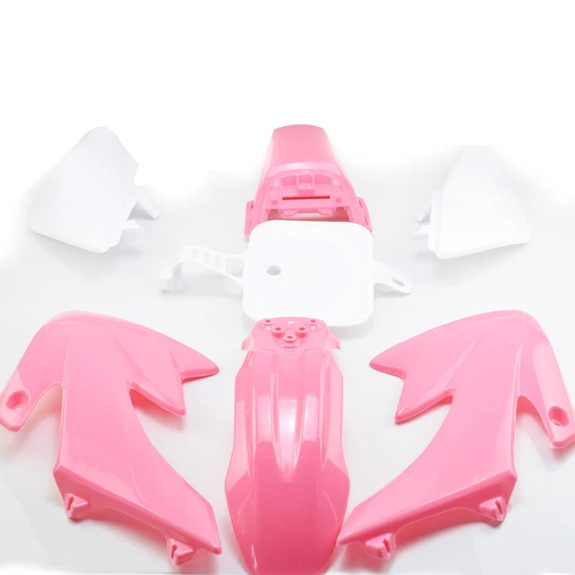 Kit Corpo Carenatura Per CRF50 XR50 E Pit Bike 50cc-140cc - Plastica, Colore Arancio Con Bianco - Foto 8