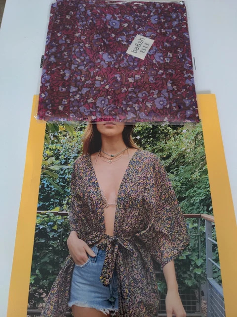 Veste Kimono BA&SH Femme - Taille M/L, Multicolore, Style Cache-cœur