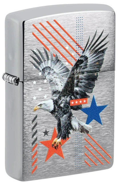 Zippo Vintage Brushed Chrome - briquet à essence - Jardins Alternatifs
