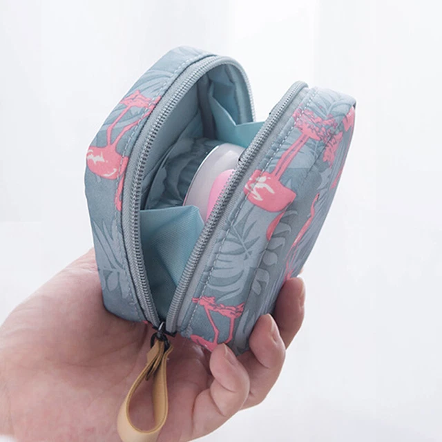 Cosmetic Bag Flamingo Solid Color Travel Toiletry Storage Bag Cactus Makeup Bag