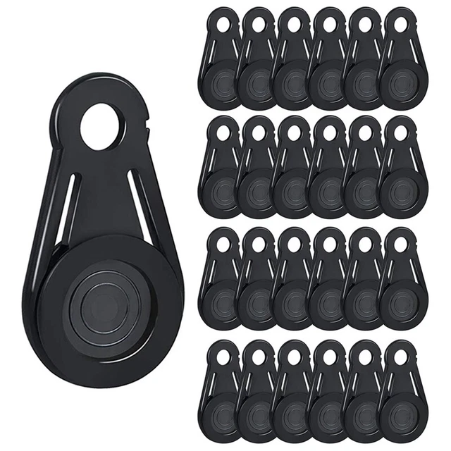 Azarxis Pinces De Bâche – Clips Pour Tente, Auvent & Toile D’Ombrage – Lot De 10 – Léger, Solide & Anti-dérapant – Noir, Vert, Bleu, Jaune, Rouge