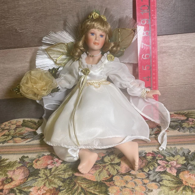 Angel Fairy Heritage Signature Collection Sitting Porcelain Doll 3
