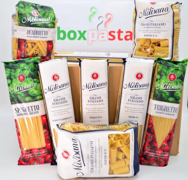 BOXPASTA BOX PASTA 9 CONFEZIONI DA 500gr "CAMPOBASSO" - ASSORTIMENTO PASTA LA MO