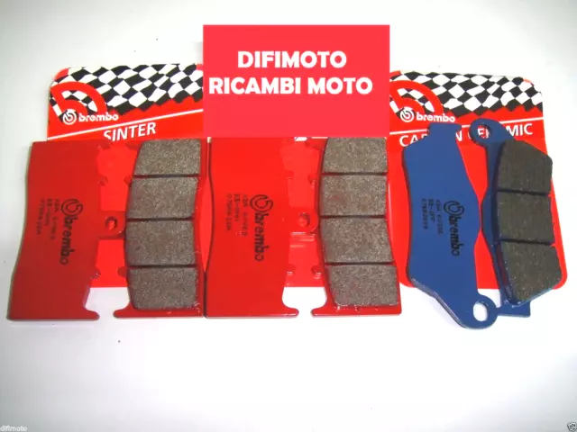 Kit Pastiglie Freno Brembo Anteriori + Posteriori Per Bmw R 1200 R 2011