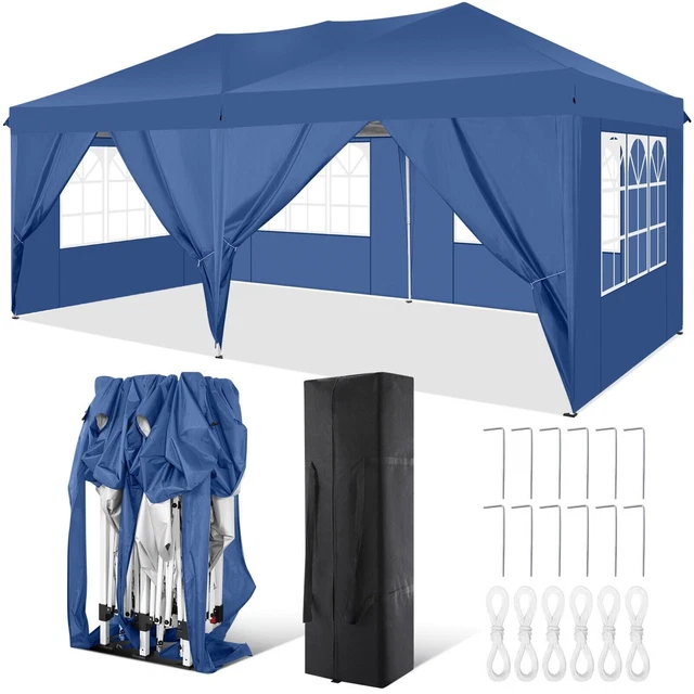 Klapp Pavillion 3x6 Faltpavillon Outdoor Gartenzelt Partyzelt Wasserdicht POP UP