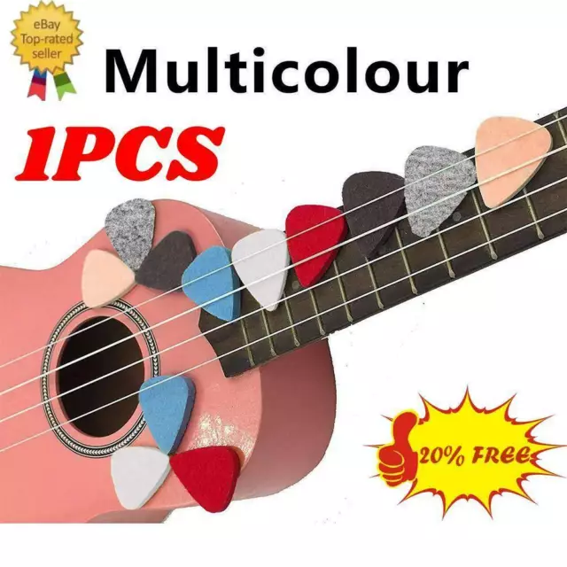 1xUkulele Pick Wool Felt Electric Guitar Pick Finger Plectrums Ukulele X4U7