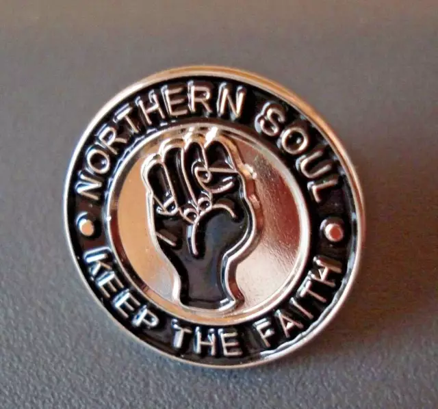 Northern Soul " Keep The Faith "  High Quality Enamel Lapel Pin Badge