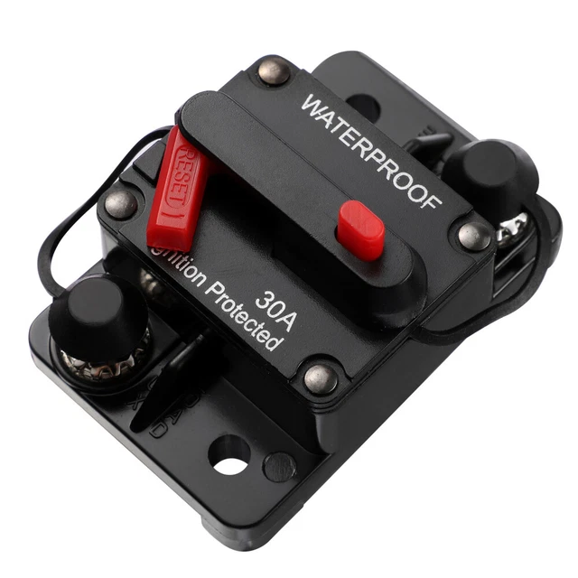 Boîte à Fusibles 4 Voies 12/24V - Avec 4 Fusibles Lames (10A/15A/20A/30A), Pour Voiture, Bateau, Camion
