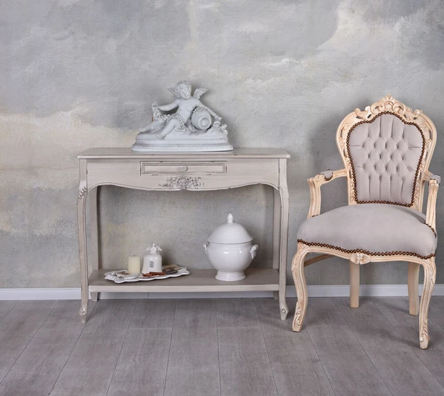Mesa de consola casa de campo peluquería mesa de pared consola mesa auxiliar mesa de pasillo 3