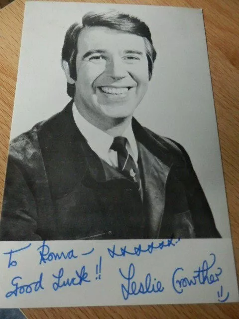 Leslie  Crowther    -  Tv  Presenter    -  Autographed Photo