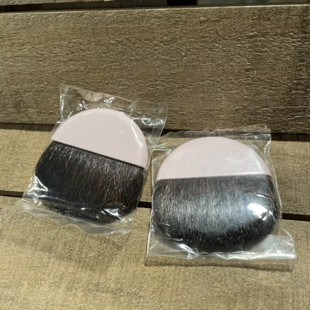 RARE 2 Mary Kay Pink Round Brush, Sable Bristles New for Powder Foundation Blush RARE 2 Mary Kay Pink Round Brush, Sable Bristles New for Powder Foundation Blush
