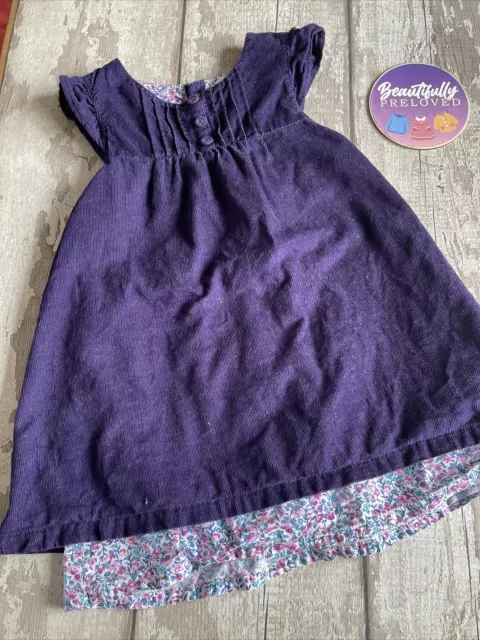 Baby Girls Beautiful Cord Dress By Jo Jo Maman Bebe Age 18-24 Months