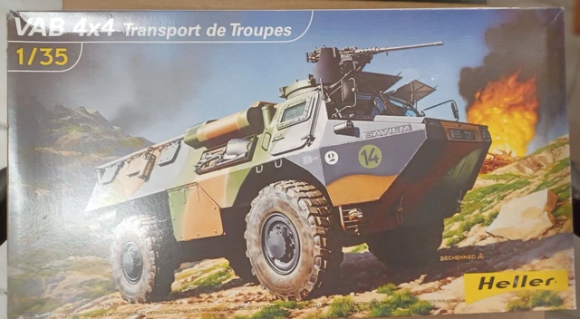 1:35 HELLER 81130 VAB 4x4 Transport de Troups sehr selten EUR 45,00 ...