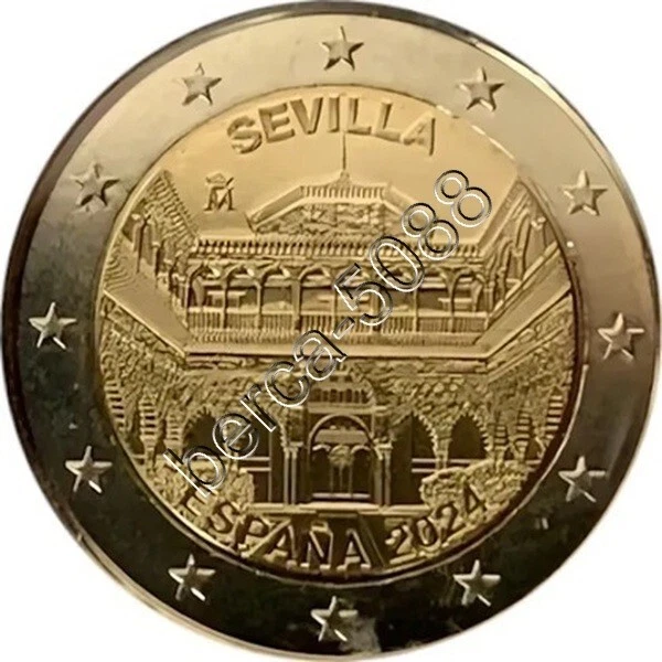 2  Euro Espagne  2024 * Seville   / Dispo / Neuve De Rouleau