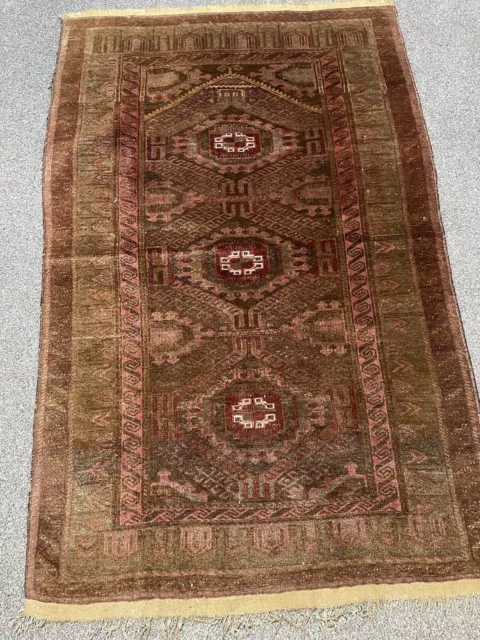 Authentic Handmade Afghan Antique Rug 0021