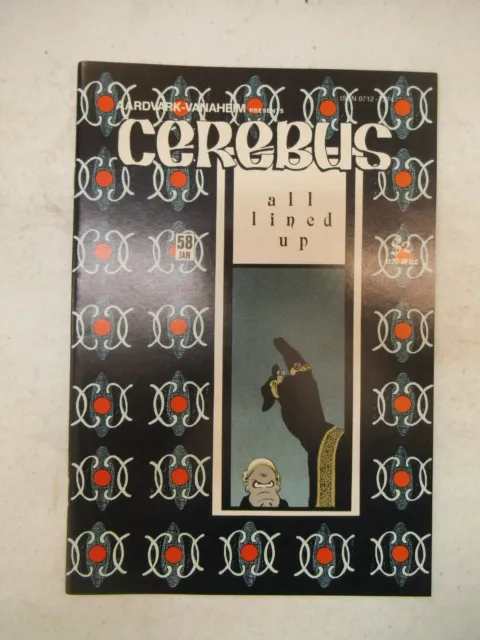 Cerebus #58 January 1984 Nm Near Mint 9.6 Aardvark Vanaheim Comics All Lined Up