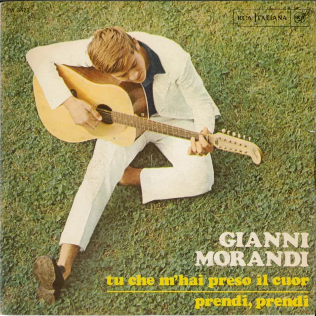 Gianni Morandi Tu Che Mi Hai Preso Il Cuor   Disco Vinile  45 Giri 7 "