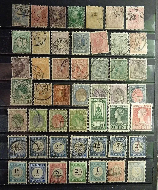 Klein Posten Frühe Niederlande Briefmarke Postfrisch Gebraucht
