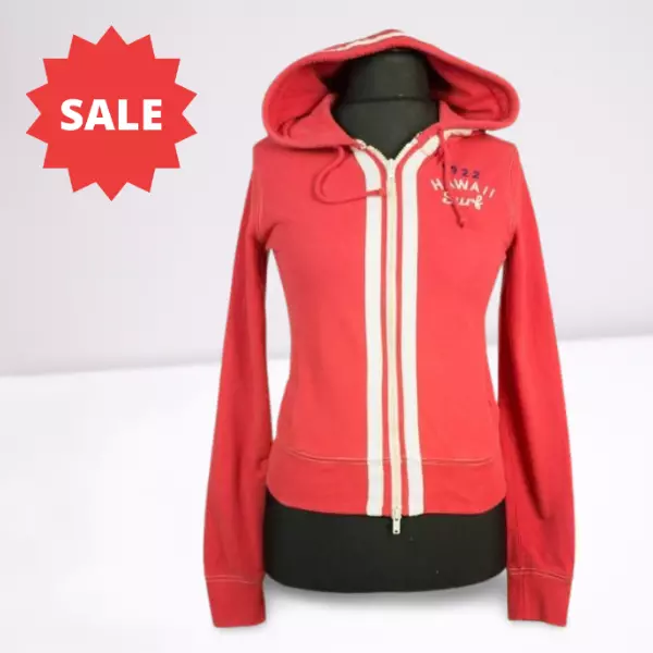 Hollister sweat à capuche zippé pour femme taille M gc ** -