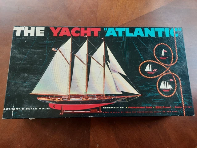 Model Craft The Yacht Atlantic 1:8 Scale Ship Model Kit *New Sealed Open Box*