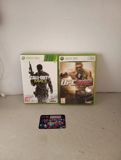 Lot De 2 Boîtes Vides Xbox 360 - Call Of Duty MW3 & UFC 2010, Bon état