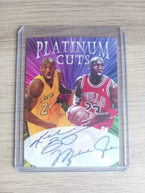 Kobe Bryant Michael Jordan Platinum Dual Cuts Facs Auto Only 1000 Made  Lakers Bulls 