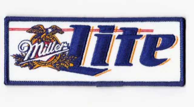 Miller Lite Uniform or Shirt Patch  6" X 2.25"