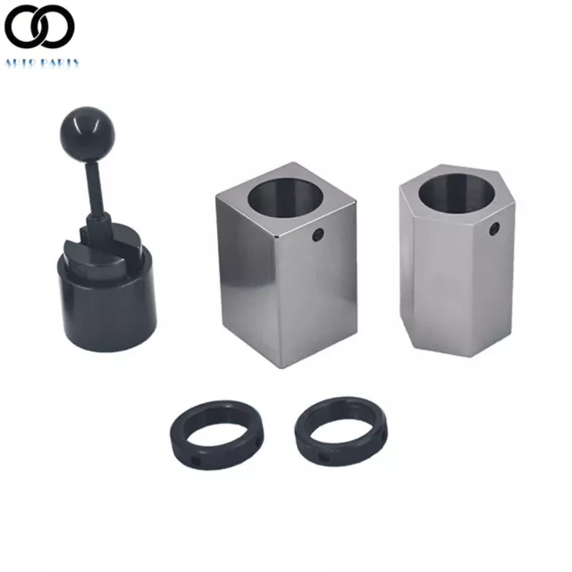 5C Collet Block Chuck Set High Hardness - Square Hex Rings Closer Holder Lathe