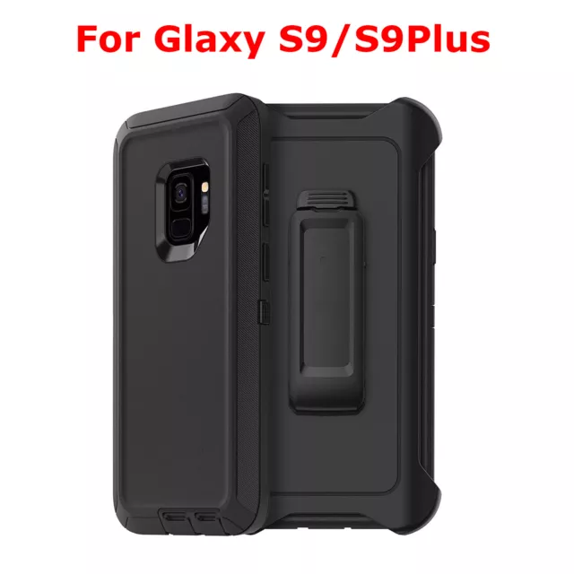 For Samsung Galaxy S9 S9 Plus Heavy Duty Rugged Shockproof Protective Clip Case