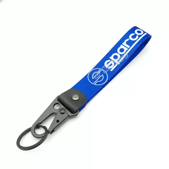 Sparco JDM Schlüsselanhänger Metall Schlüsselring Riemen Schlüsselband Telefon Abschleppband UK