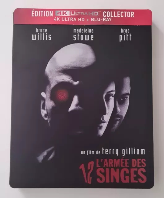 Steelbook Collector L'armee Des 12 Singes 4K Ultra Hd + Blu Ray 2D + Bonus