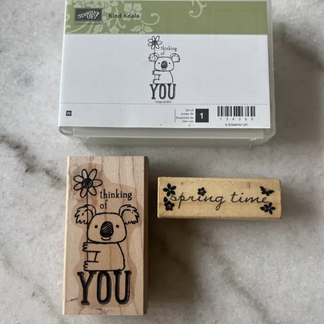 Stampin' Up! Kind Koala & Craft Smart Springtime Rubber Stamp