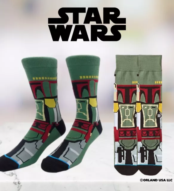 Star Wars Boba Fett Bounty Hunter Premium Cartoon Socks For Men & Women One Size
