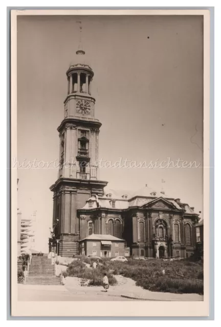 Hamburg 1962 - Michel St. Michaeliskirche Autos  - Foto 1960er