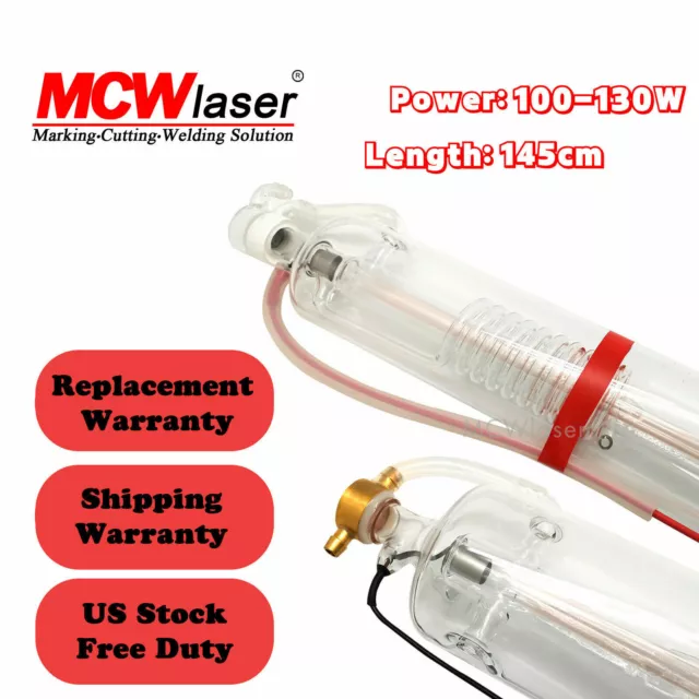 MCWlaser 100W CO2 Laser Tube For Engraving Cutting Machine Laser Tube Cooling