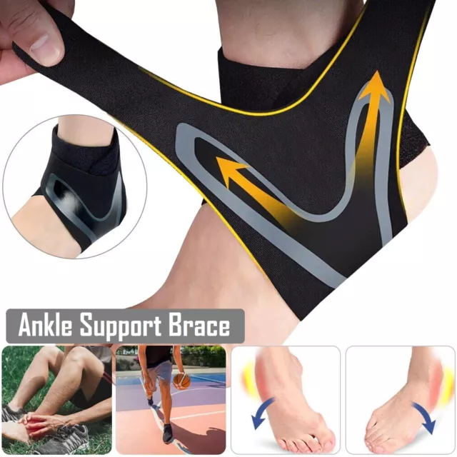 Ankle Brace Support Compression Sleeve Plantar Fasciity Foot Wrap Pain Relief