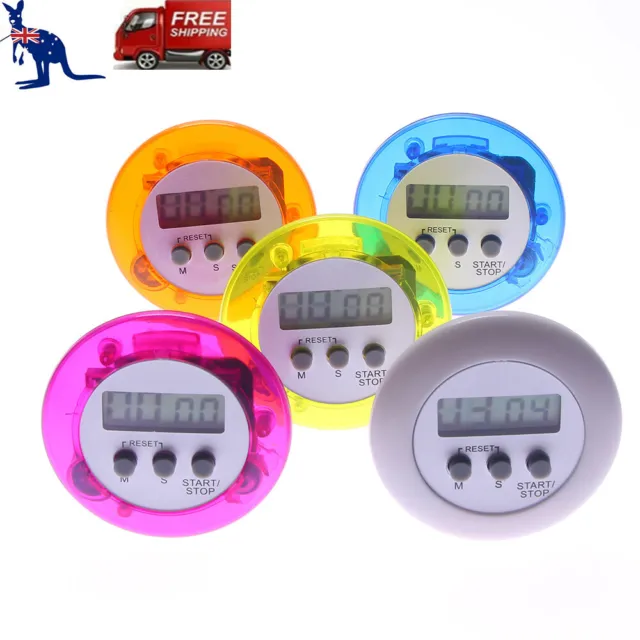 LCD Digital Kitchen Cooking Timer Count Down Clock Alarm Stopwatch Magnetic AU
