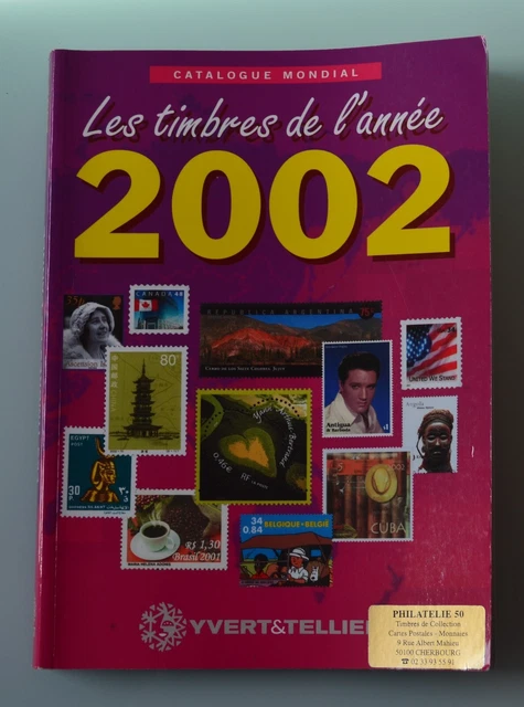 Catalogue YVERT ET TELLIER des timbres de l'année 2002 très bon état général